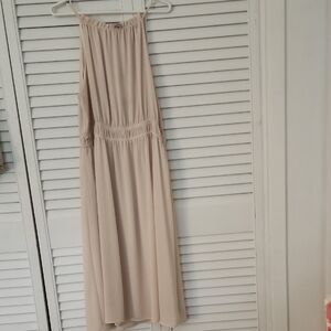 H&M Tan Halter Sundress for Wedding Guest